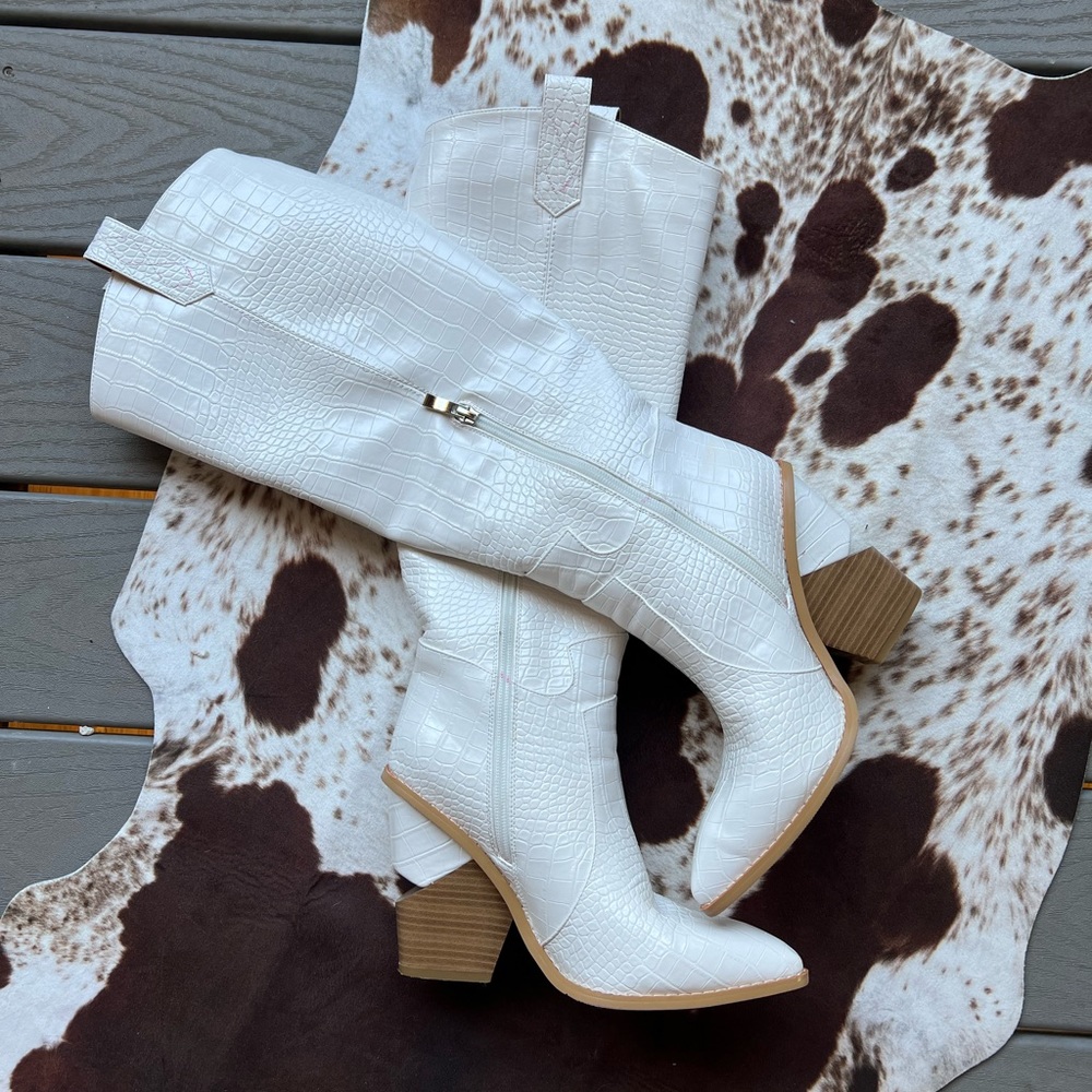 White Cowboy Boots